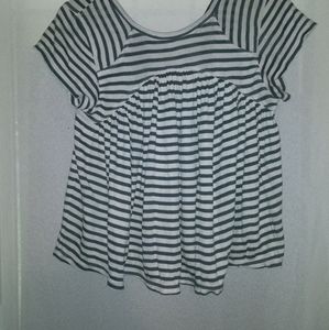 Babydoll Shirt w/Stripes